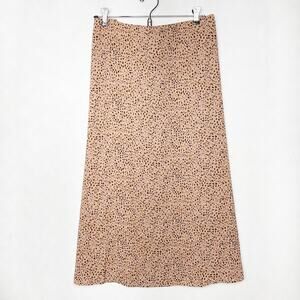 Animal Print Midi Skirt